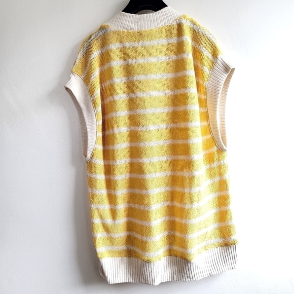 Zara Rustic Striped Knit High Waist Pants & Top Loungewear Set NWT Medium - Picture 9 of 15